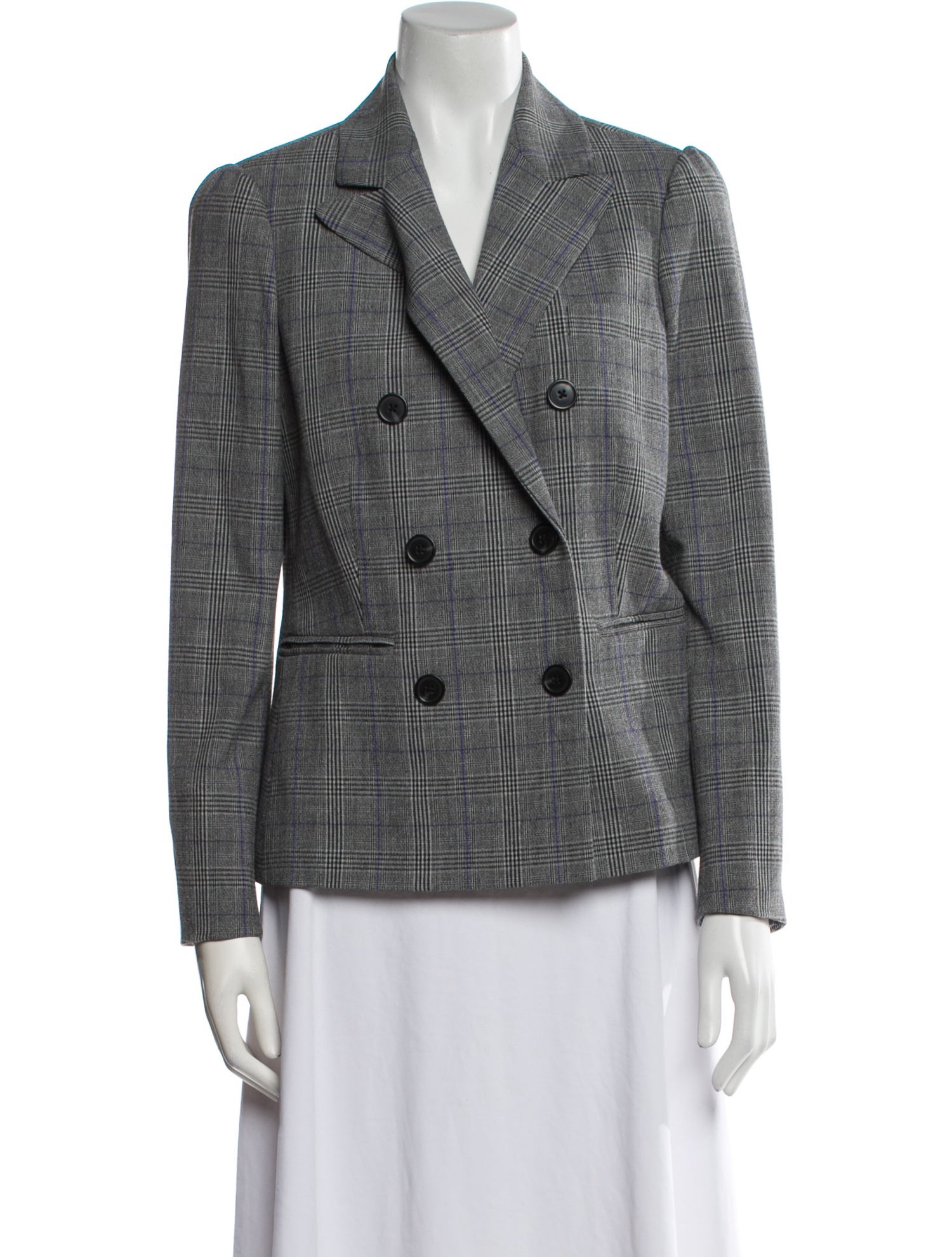 Rebecca Taylor Plaid Print Blazer