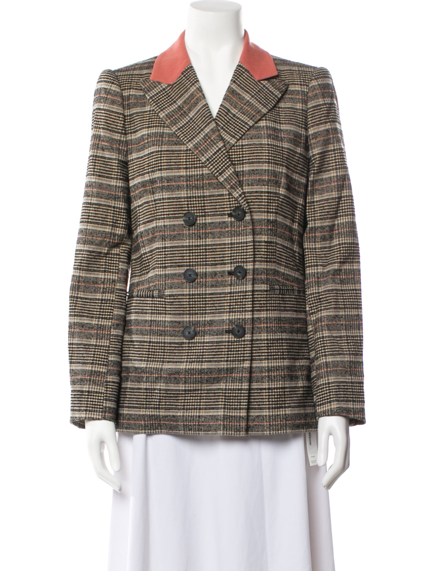 Rebecca Taylor Plaid Print Blazer