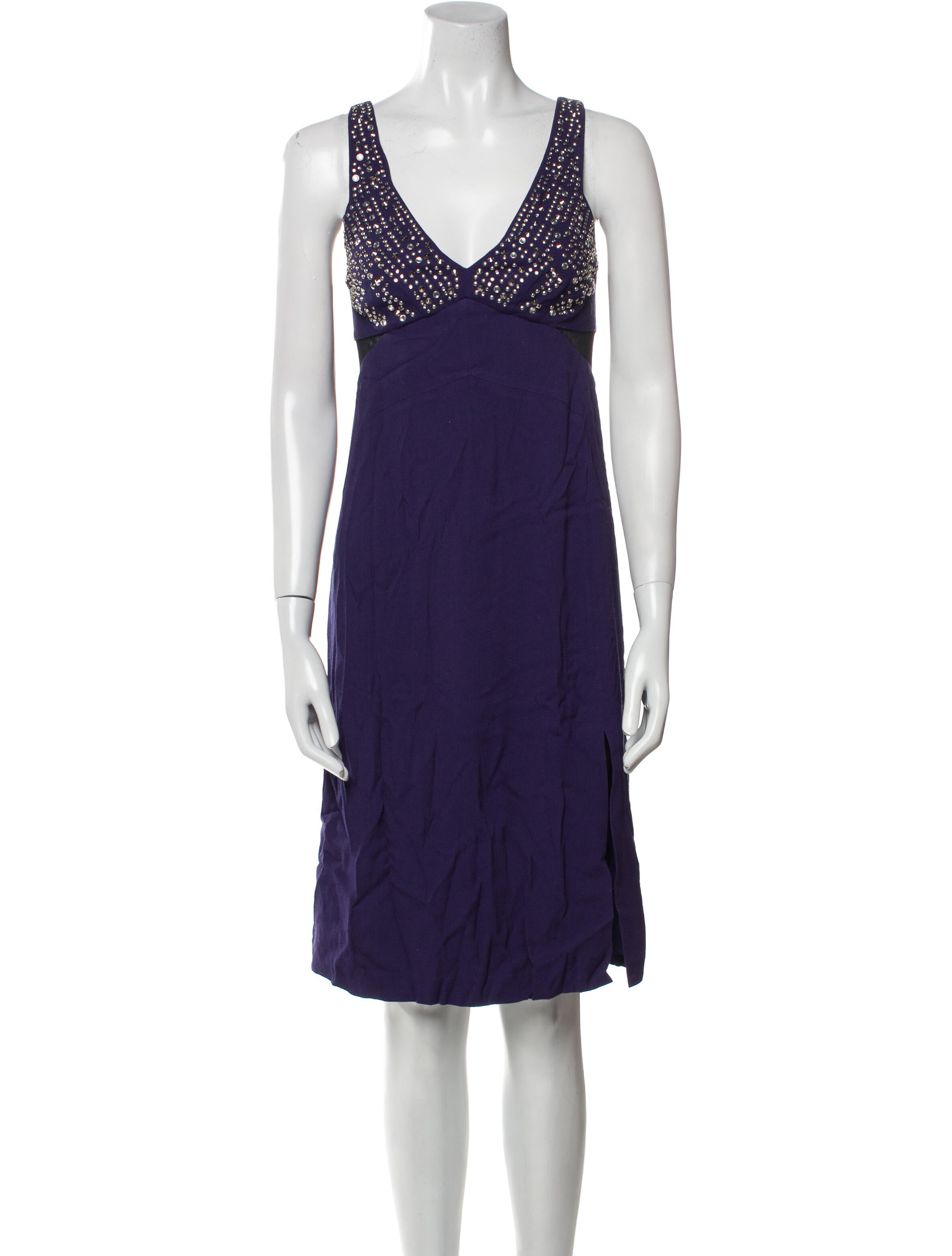 Rebecca Taylor V-Neck Knee-Length Dress