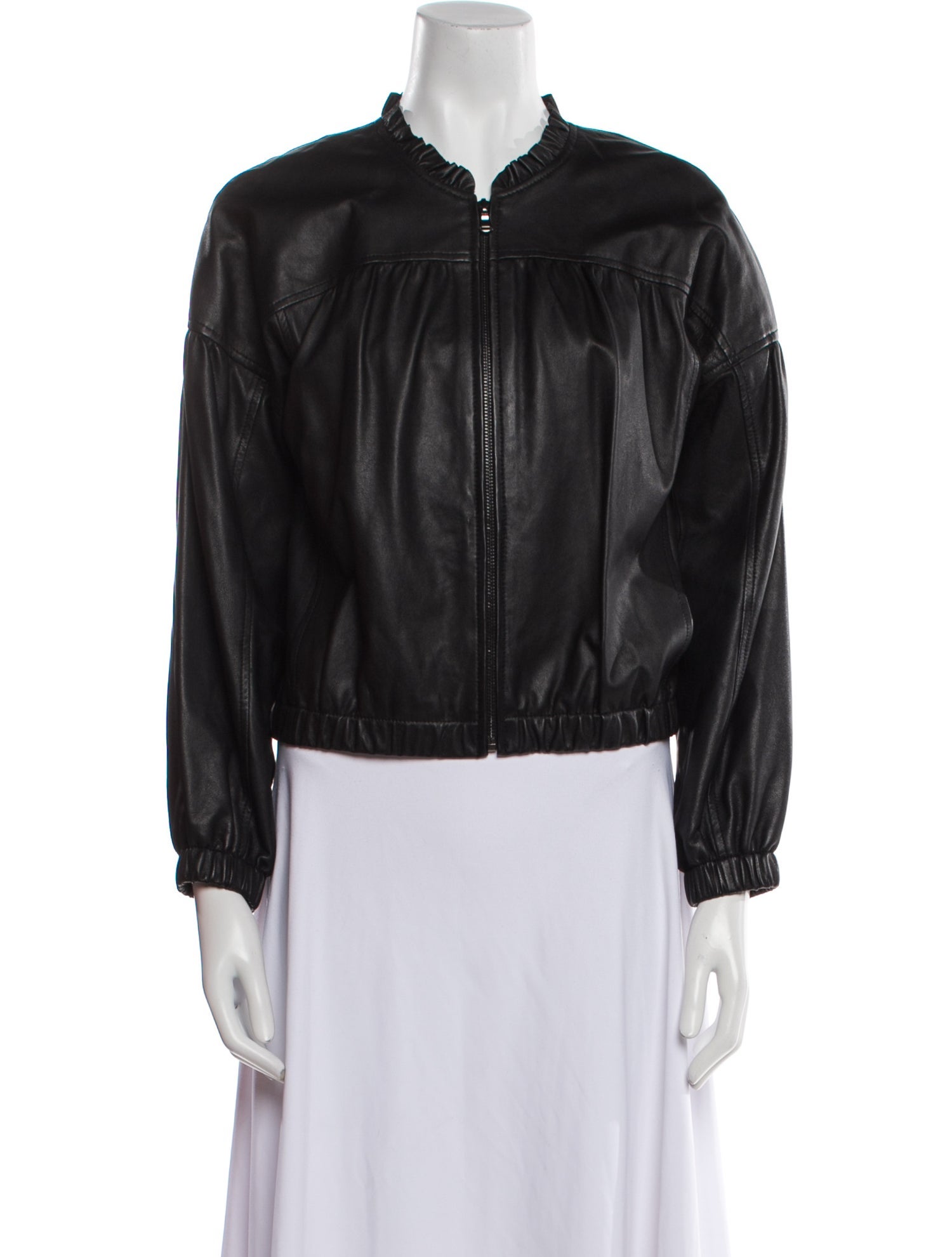 Rebecca Taylor Leather Bomber Jacket