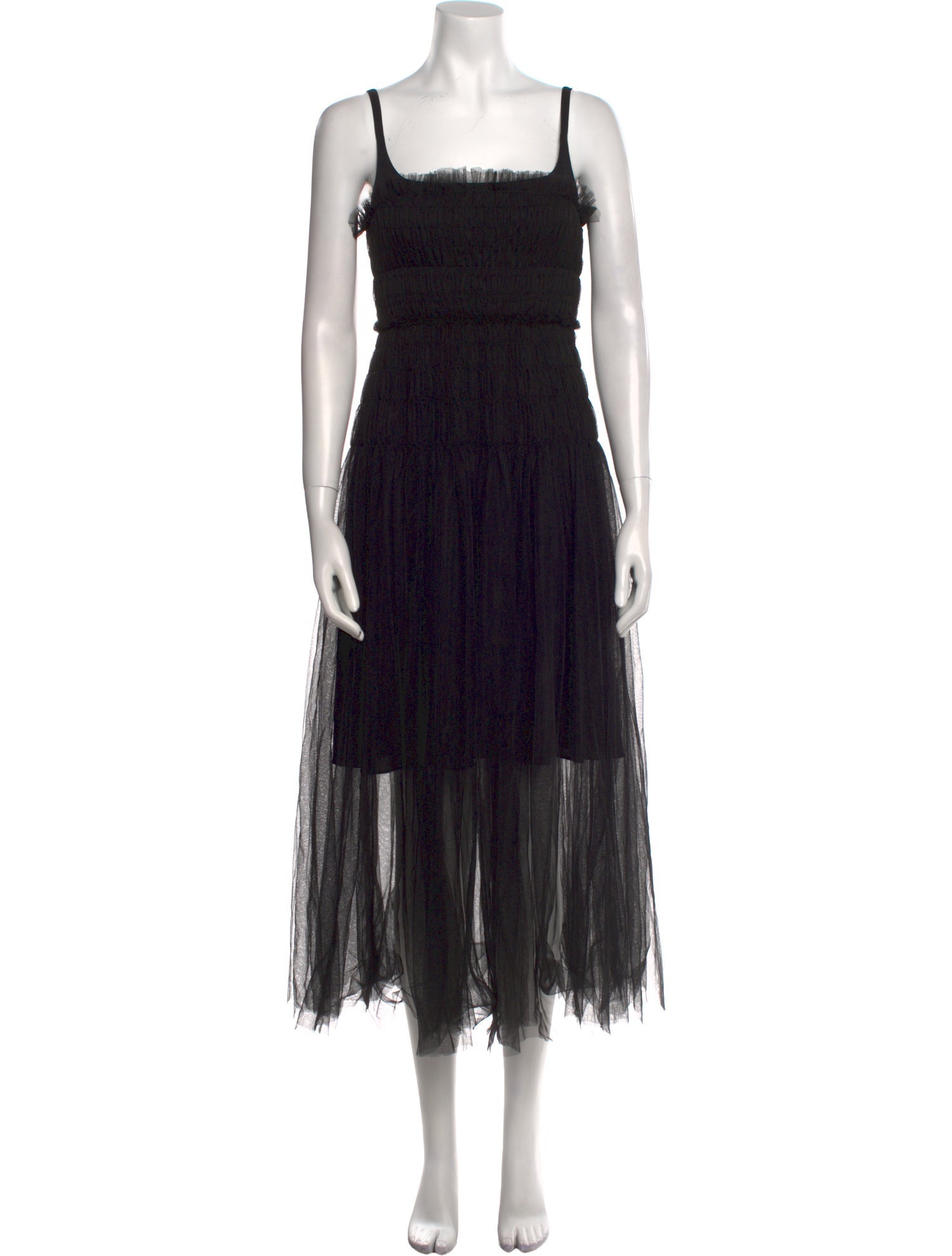 Rebecca Taylor Square Neckline Long Dress