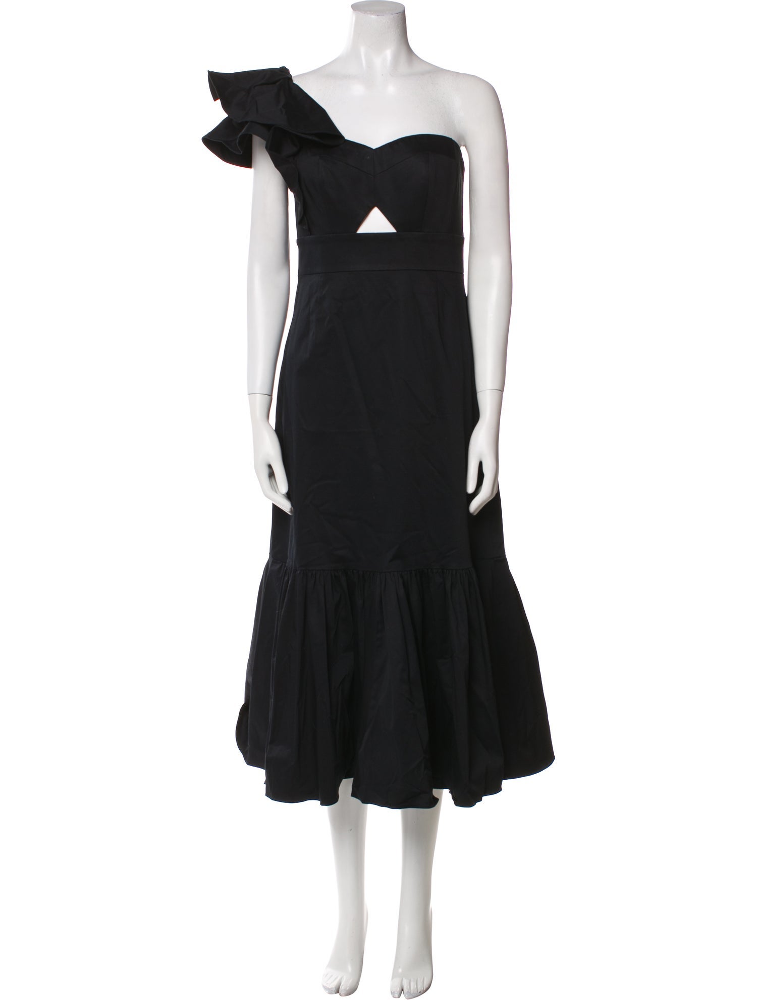 Rebecca Taylor One-Shoulder Long Dress