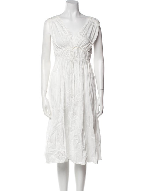 Rebecca Taylor V-Neck Midi Length Dress