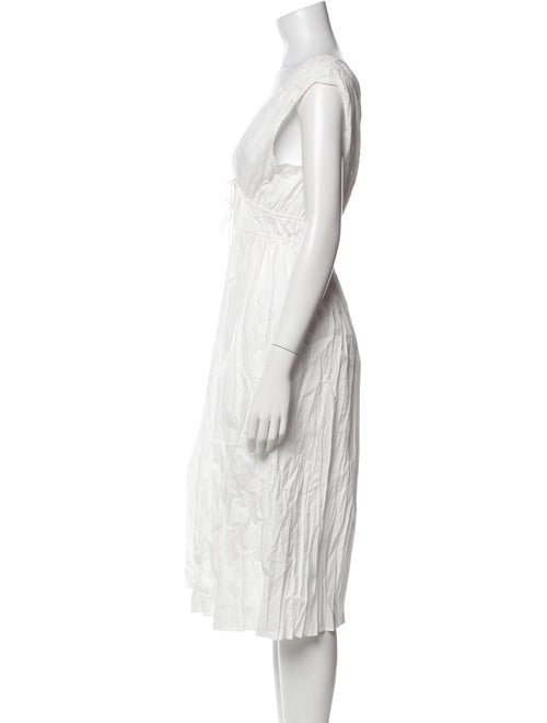 Rebecca Taylor V-Neck Midi Length Dress