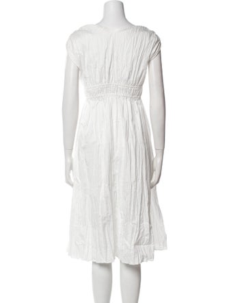 Rebecca Taylor V-Neck Midi Length Dress