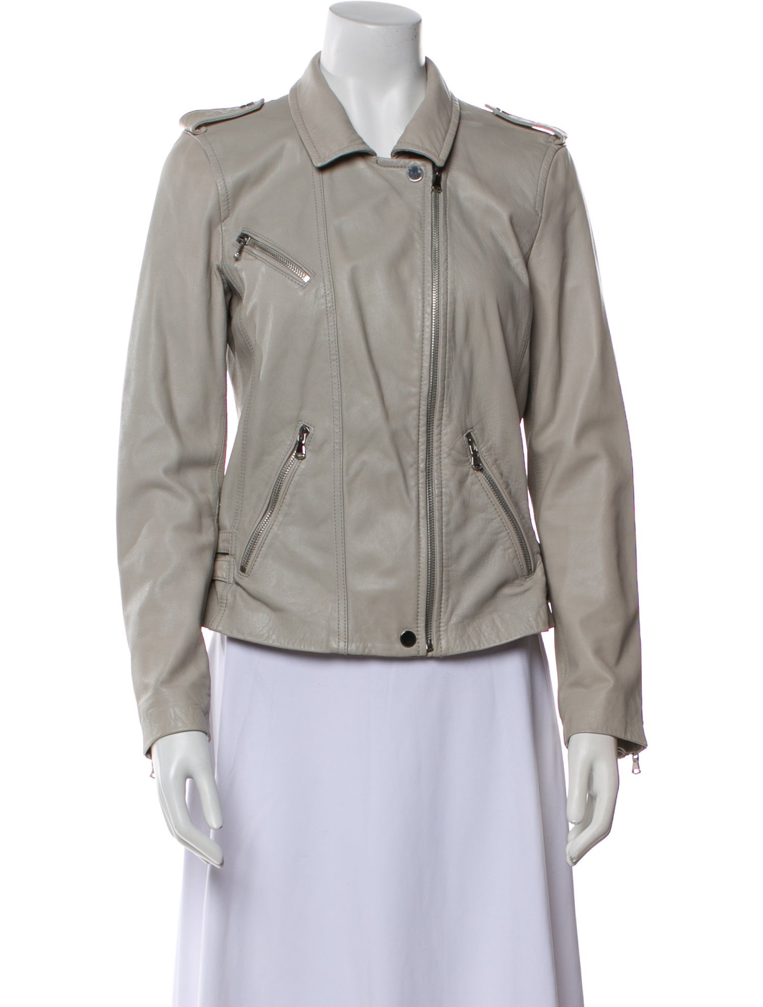 Rebecca Taylor Lamb Leather Biker Jacket