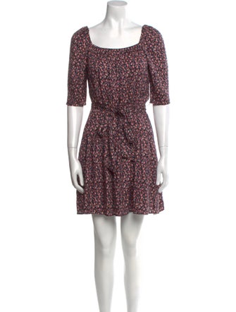 Rebecca Taylor Floral Print Mini Dress