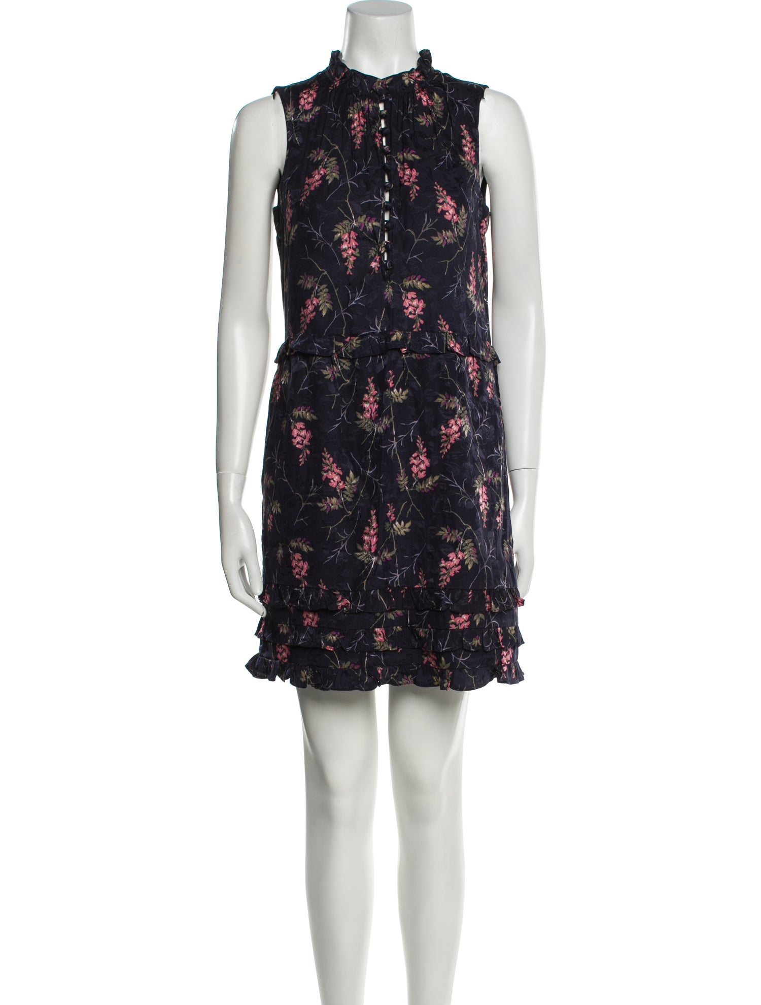 Rebecca Taylor Floral Print Mini Dress