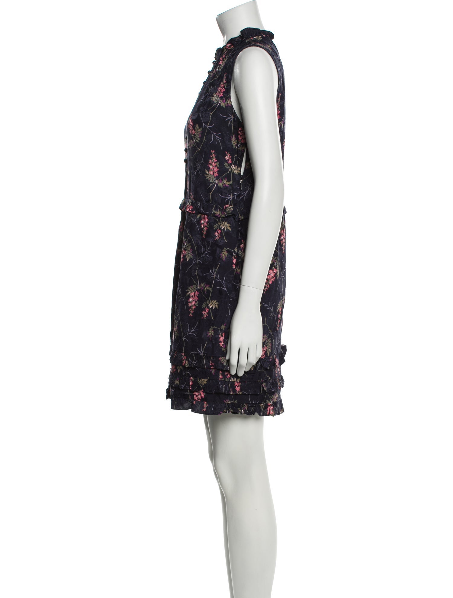 Rebecca Taylor Floral Print Mini Dress
