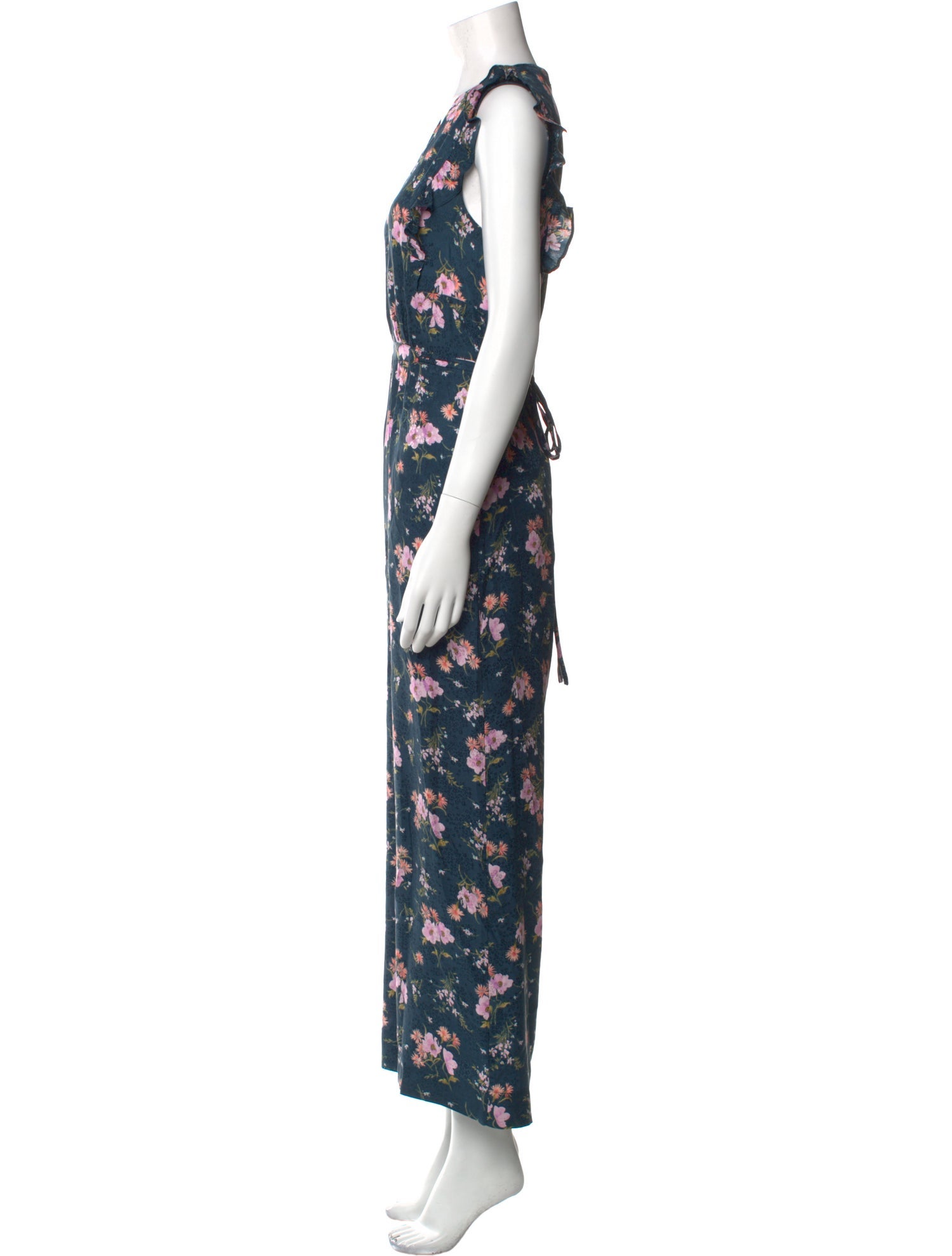 Rebecca Taylor Silk Floral Print Jumpsuit