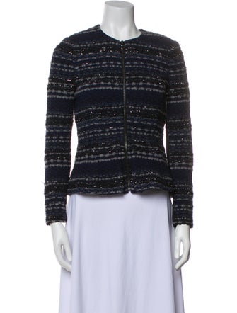 Rebecca Taylor Striped Evening Jacket