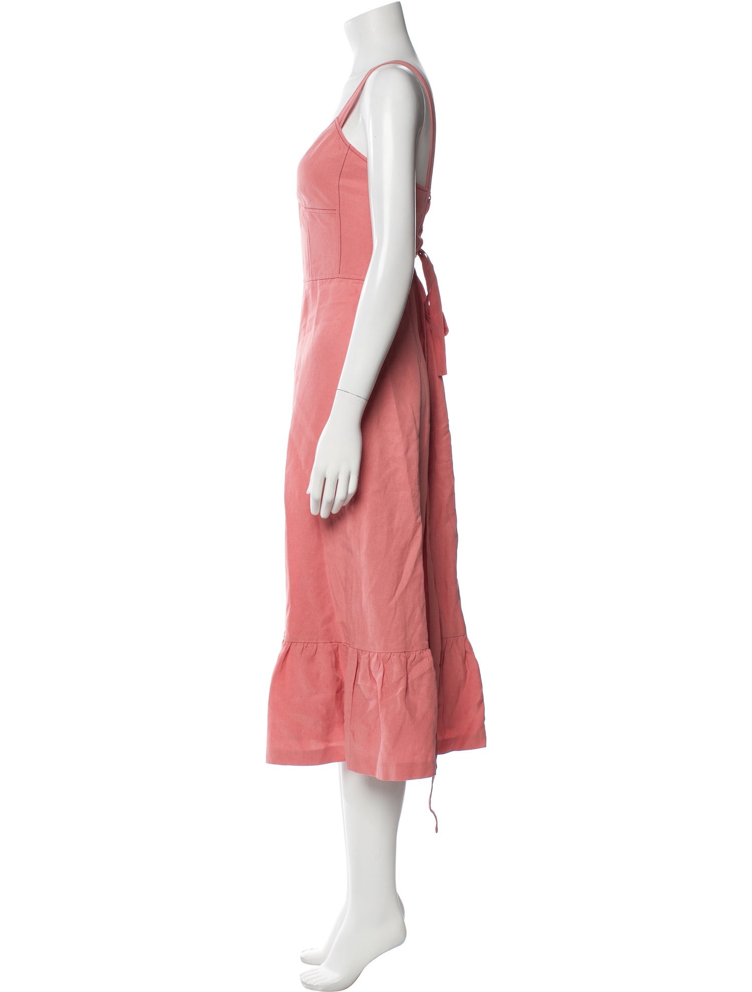 Rebecca Taylor V-Neck Midi Length Dress