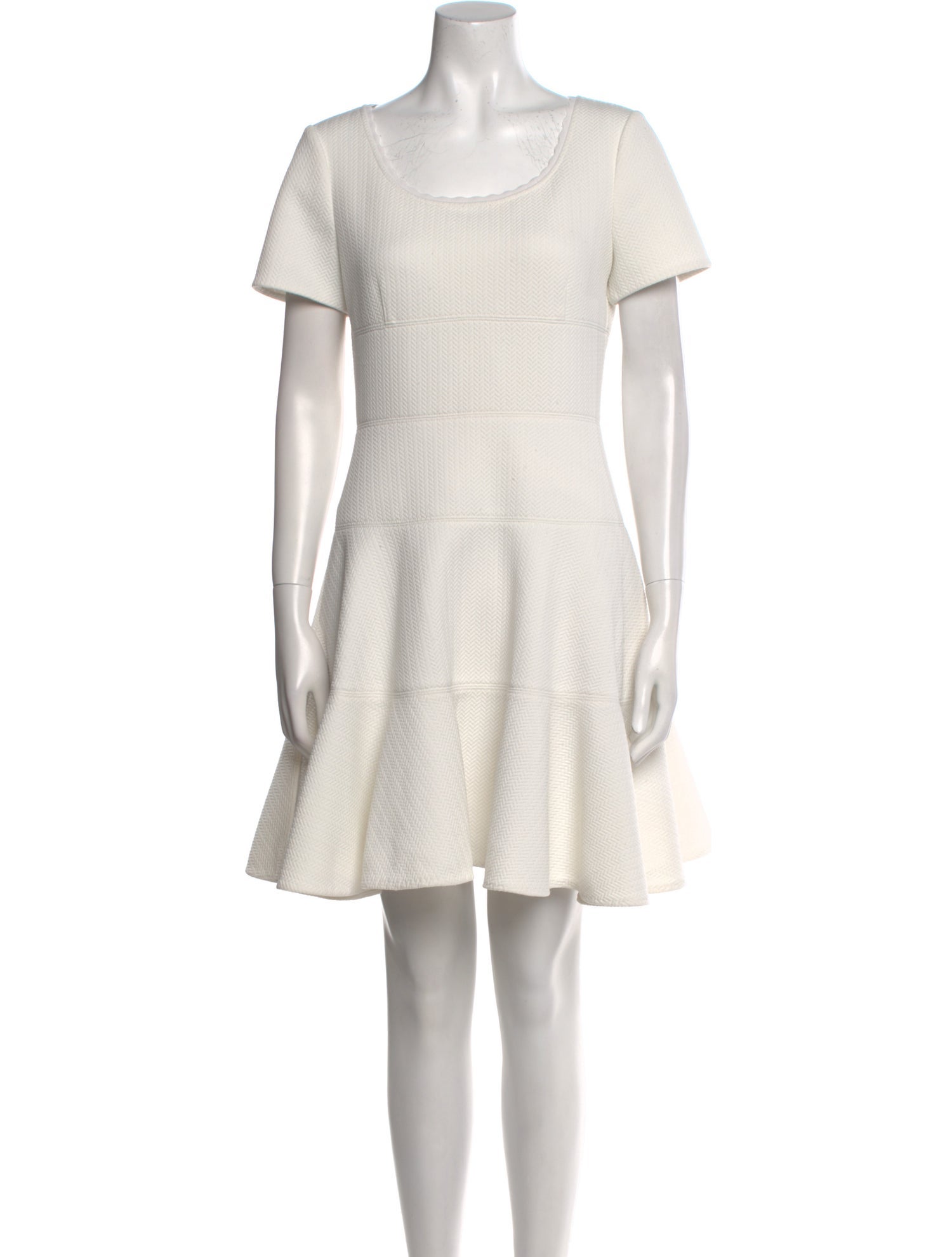 Rebecca Taylor Scoop Neck Mini Dress