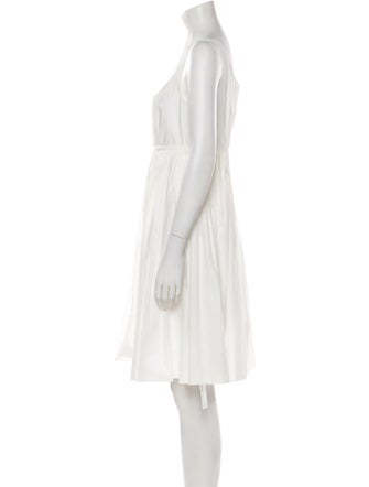 Rebecca Taylor Square Neckline Knee-Length Dress