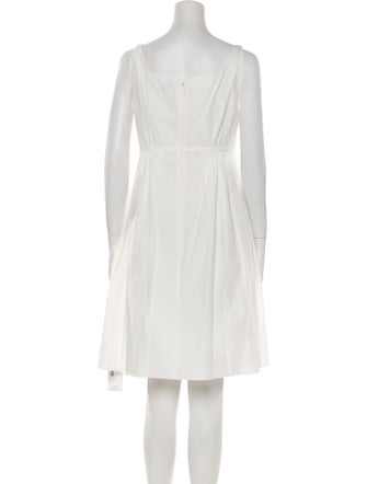 Rebecca Taylor Square Neckline Knee-Length Dress