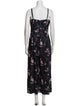 Rebecca Taylor Linen Floral Print Jumpsuit
