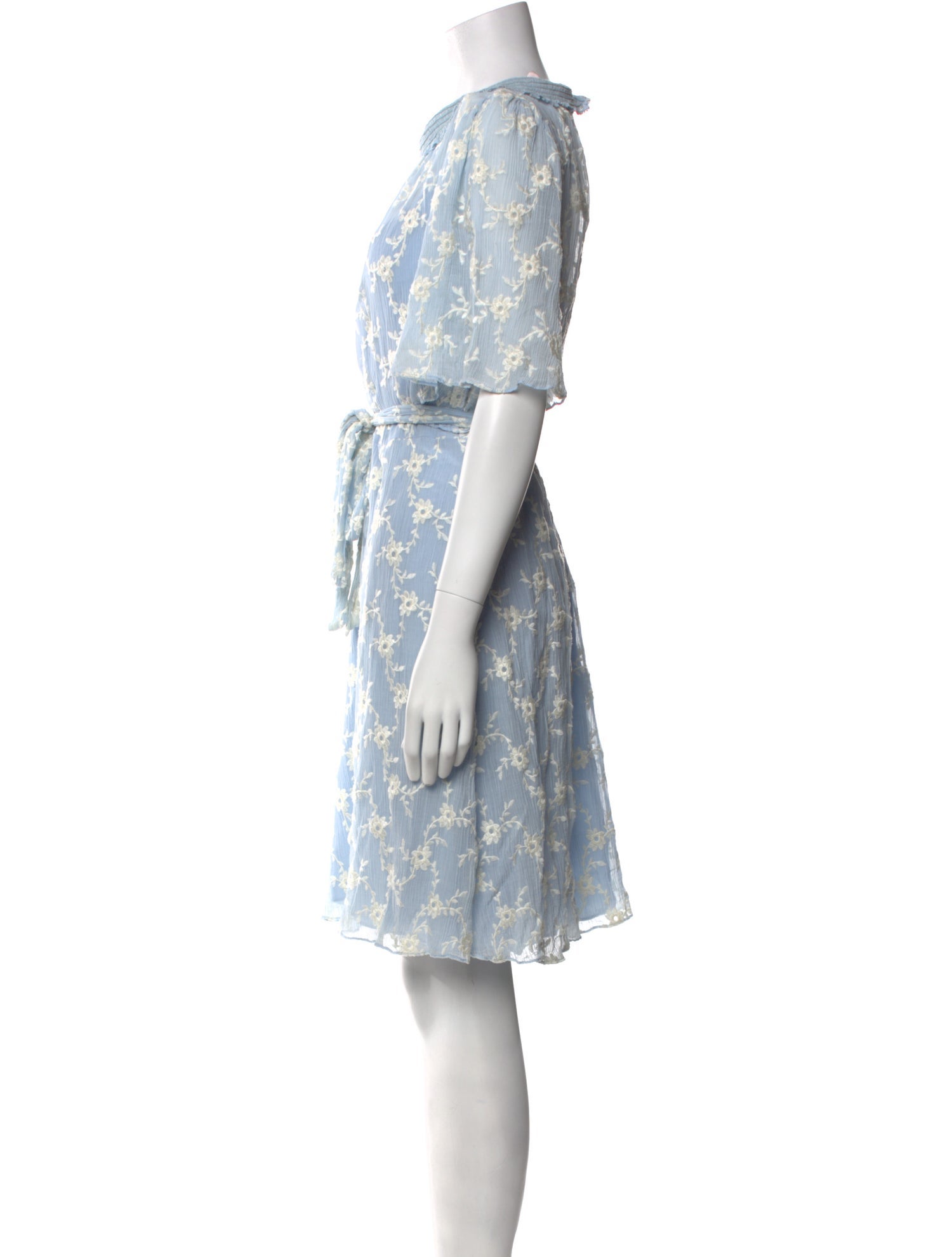 Rebecca Taylor Floral Print Knee-Length Dress