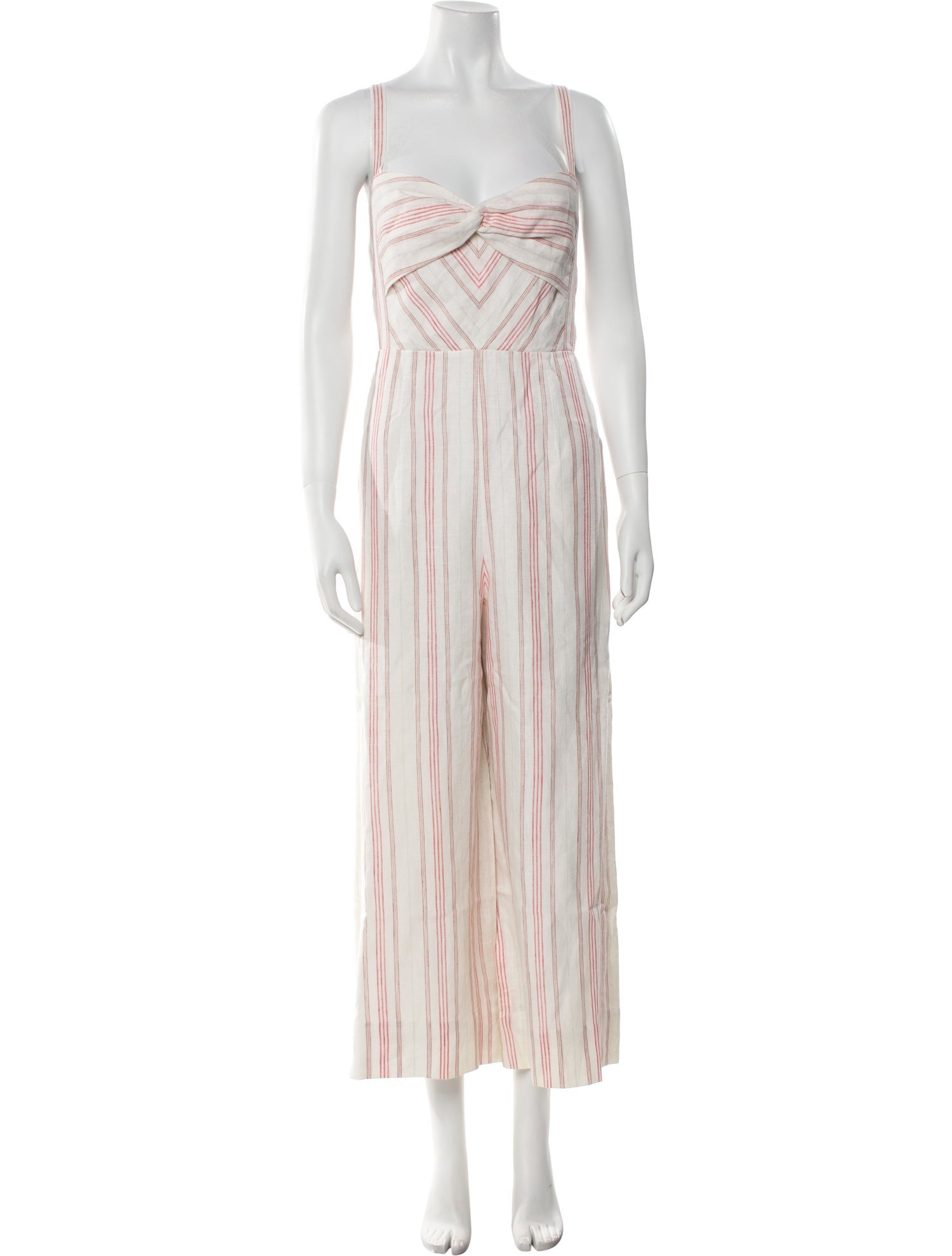 Rebecca Taylor Linen Striped Jumpsuit