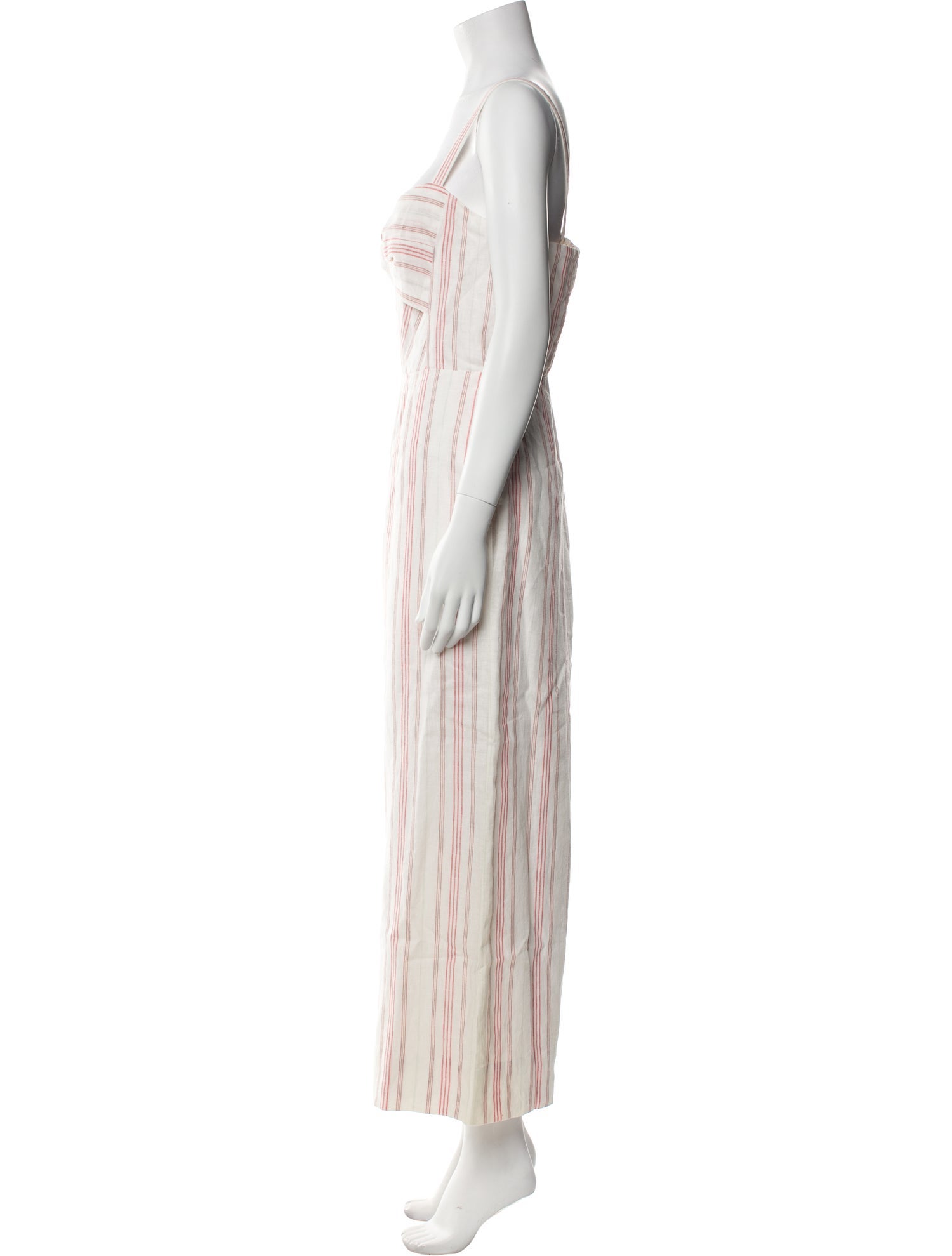 Rebecca Taylor Linen Striped Jumpsuit