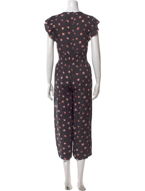 Rebecca Taylor Silk Floral Print Jumpsuit