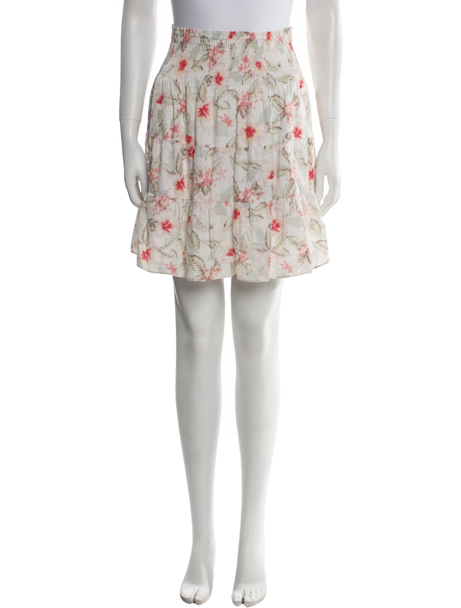 Rebecca Taylor Floral Print Knee-Length Skirt