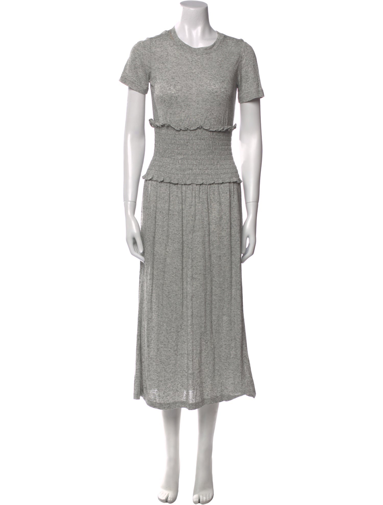 Rebecca Taylor Crew Neck Long Dress