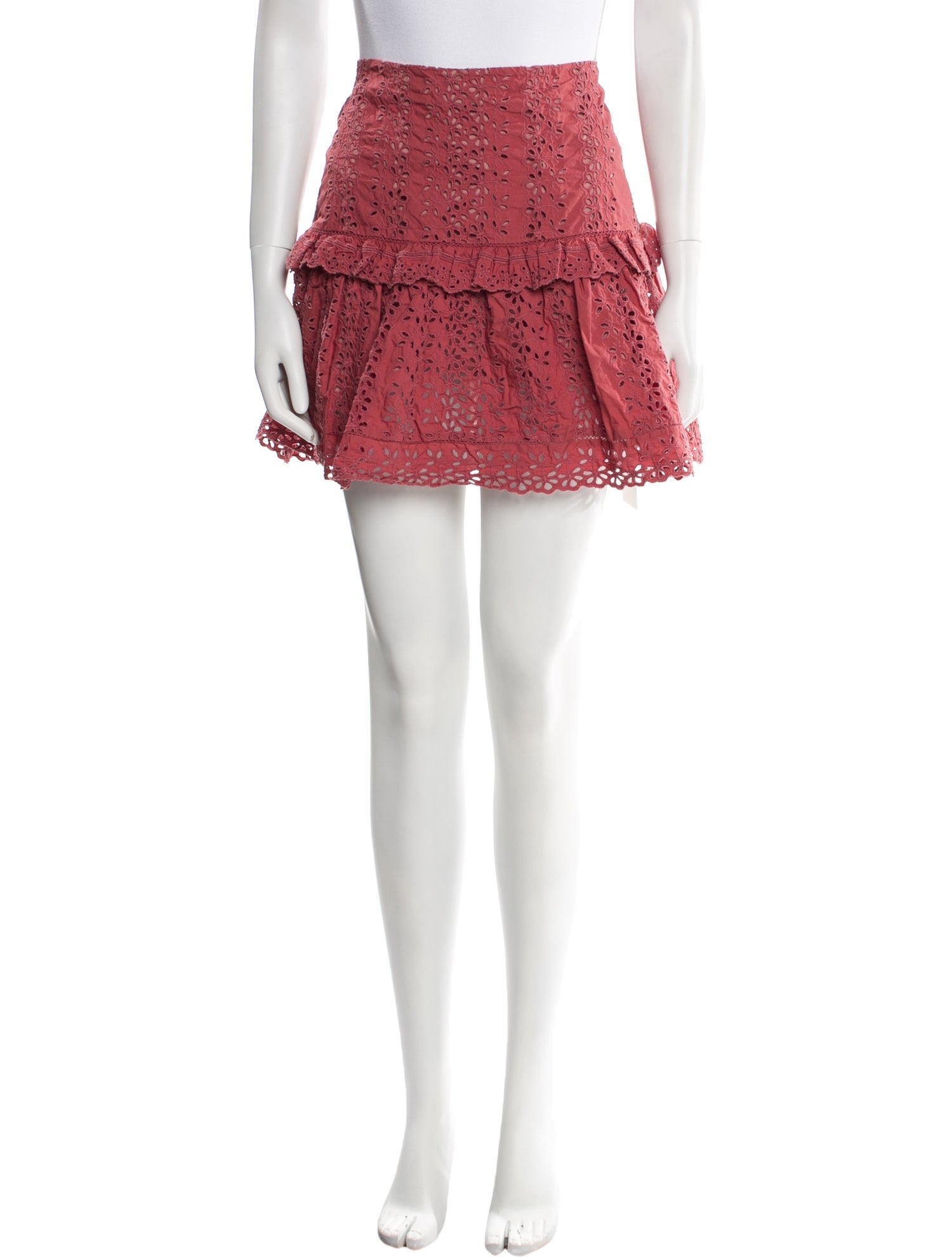 Rebecca Taylor Lace Pattern Mini Skirt