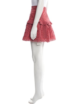 Rebecca Taylor Lace Pattern Mini Skirt