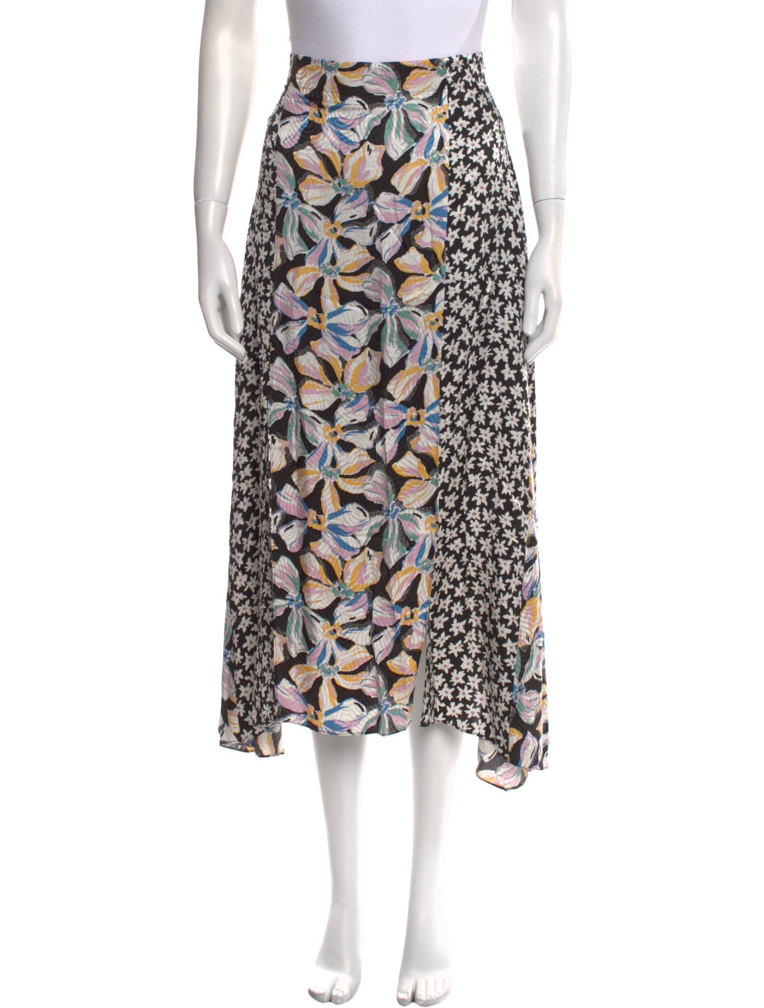 Rebecca Taylor Silk Midi Length Skirt