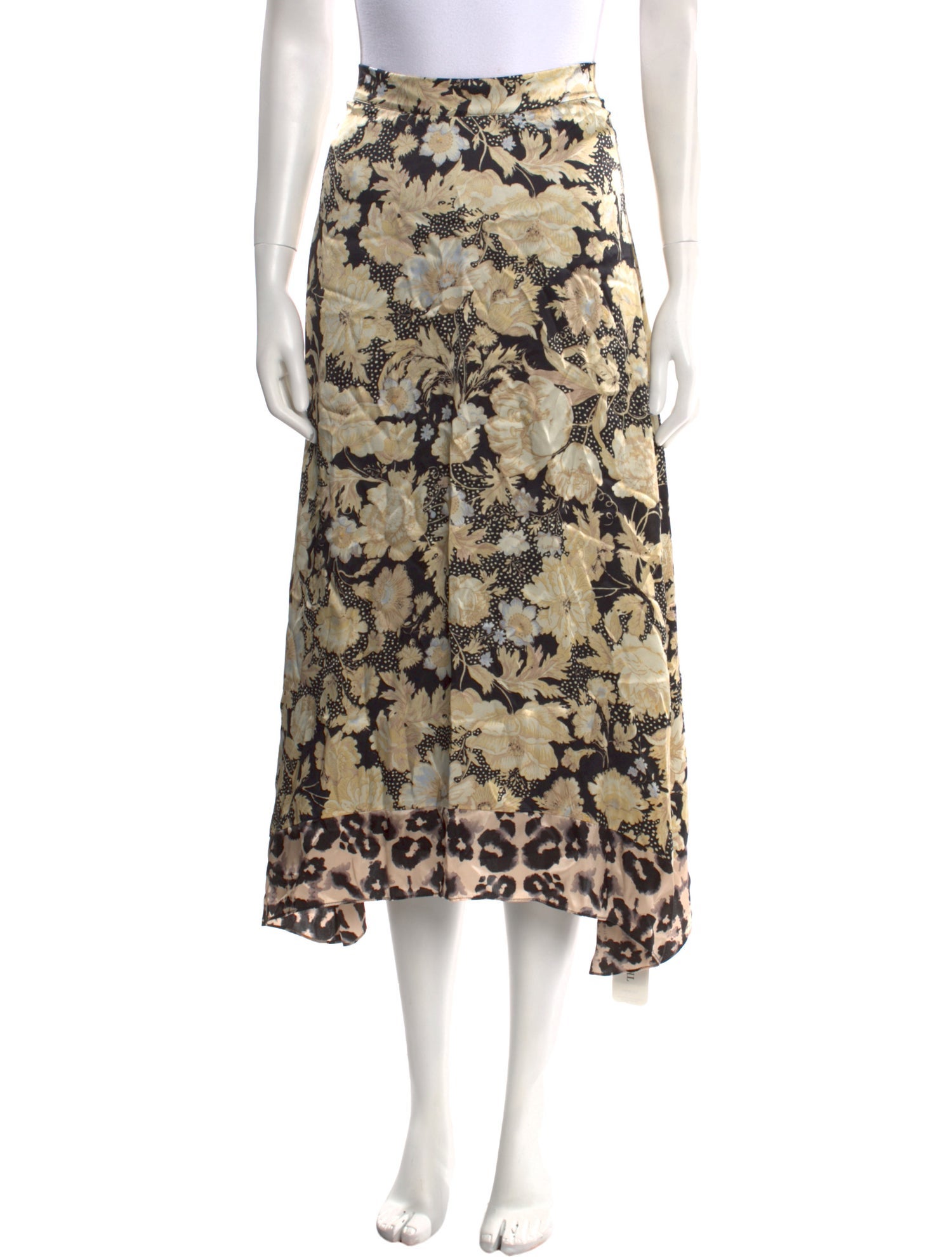 Rebecca Taylor Silk Midi Length Skirt