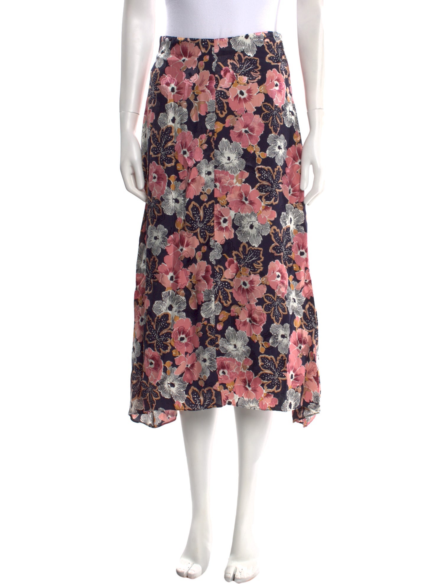 Rebecca Taylor Silk Midi Length Skirt