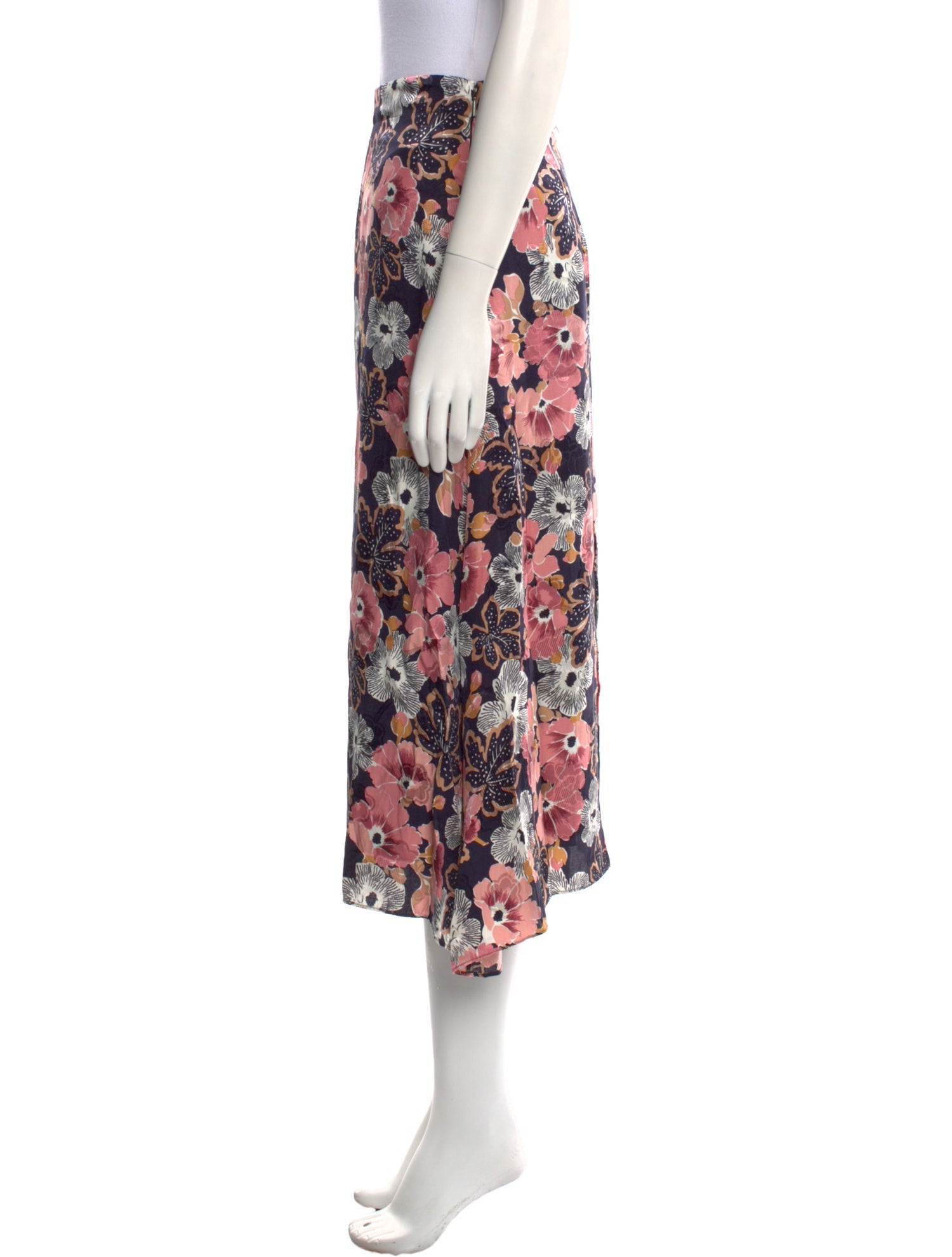 Rebecca Taylor Silk Midi Length Skirt