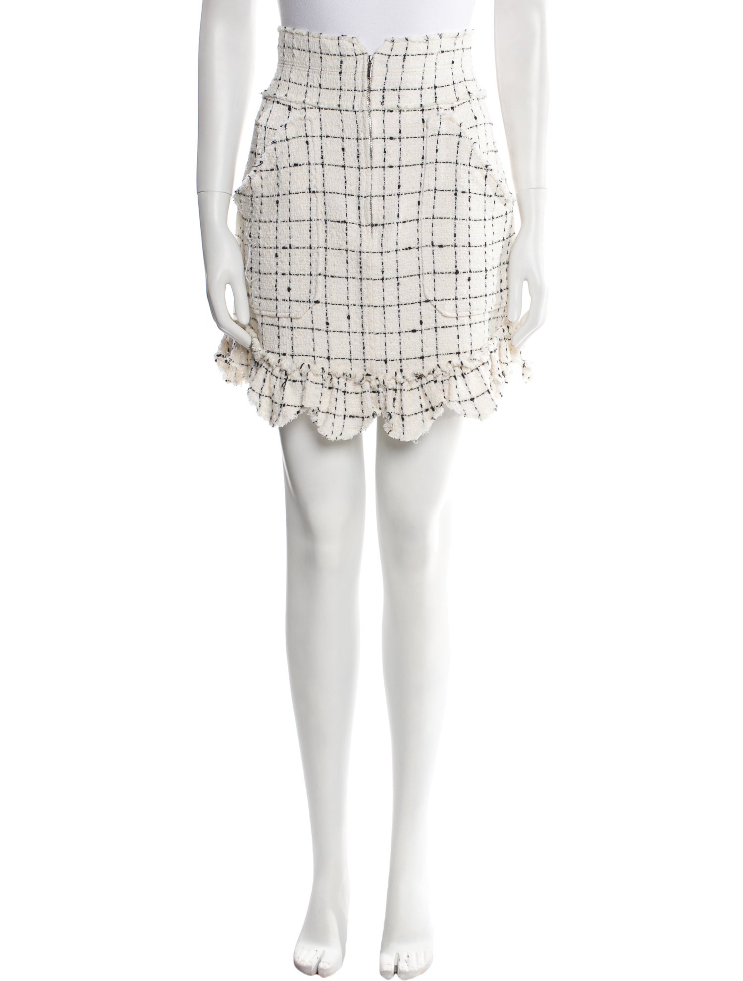Rebecca Taylor Tweed Pattern Mini Skirt