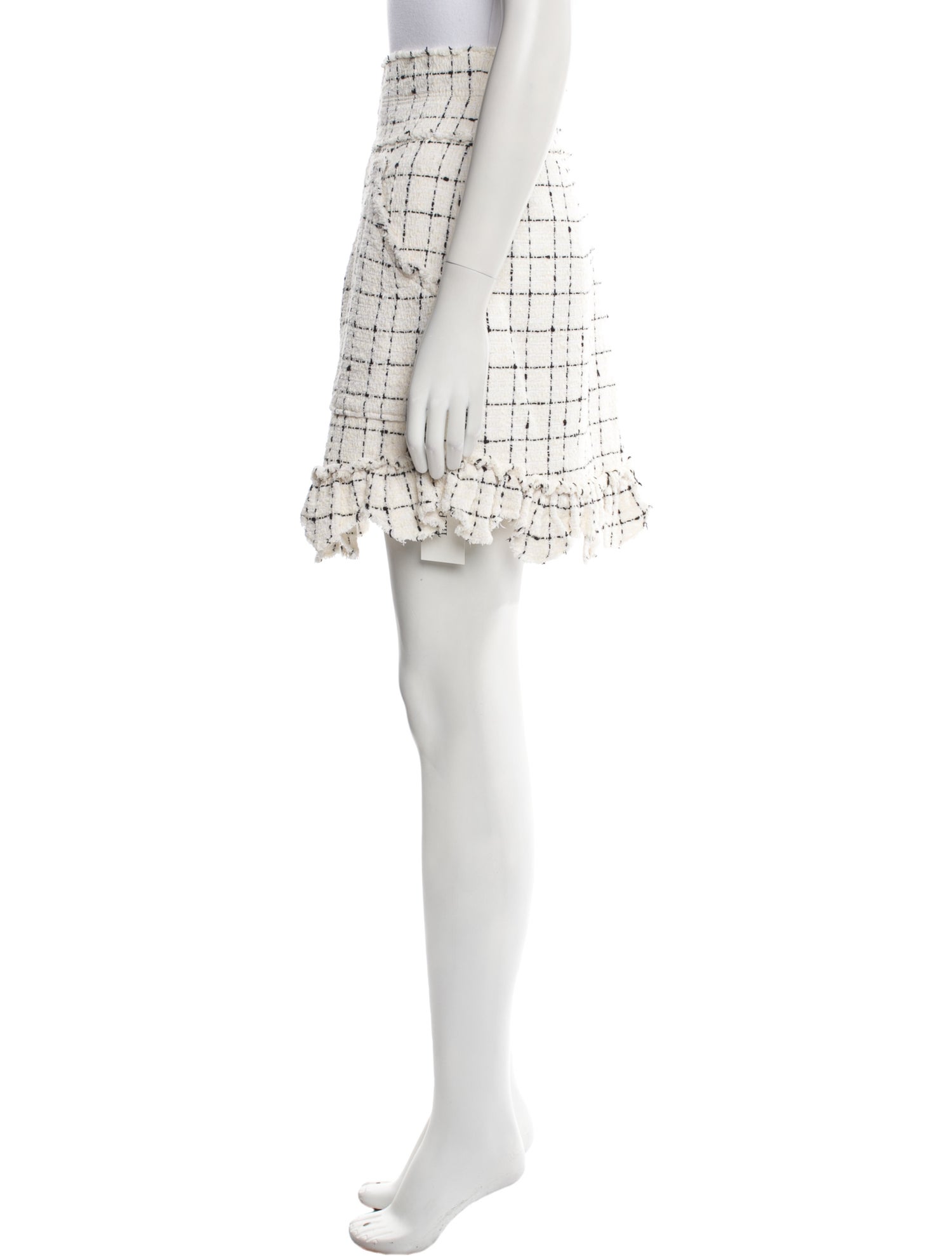 Rebecca Taylor Tweed Pattern Mini Skirt