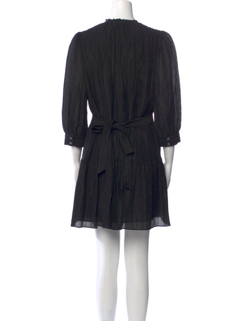 Rebecca Taylor Tie Neck Mini Dress