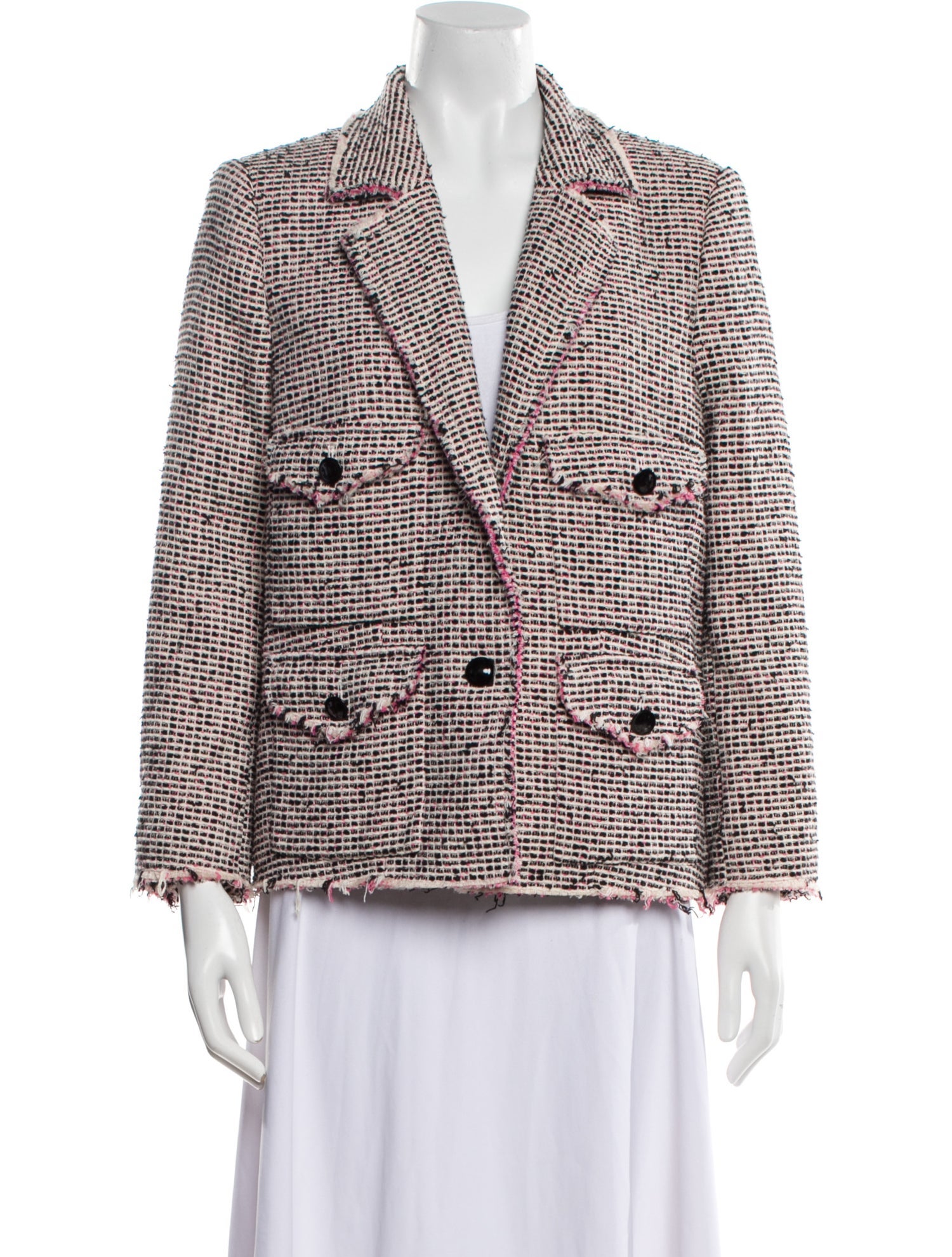 Rebecca Taylor Tweed Tweed Pattern Blazer