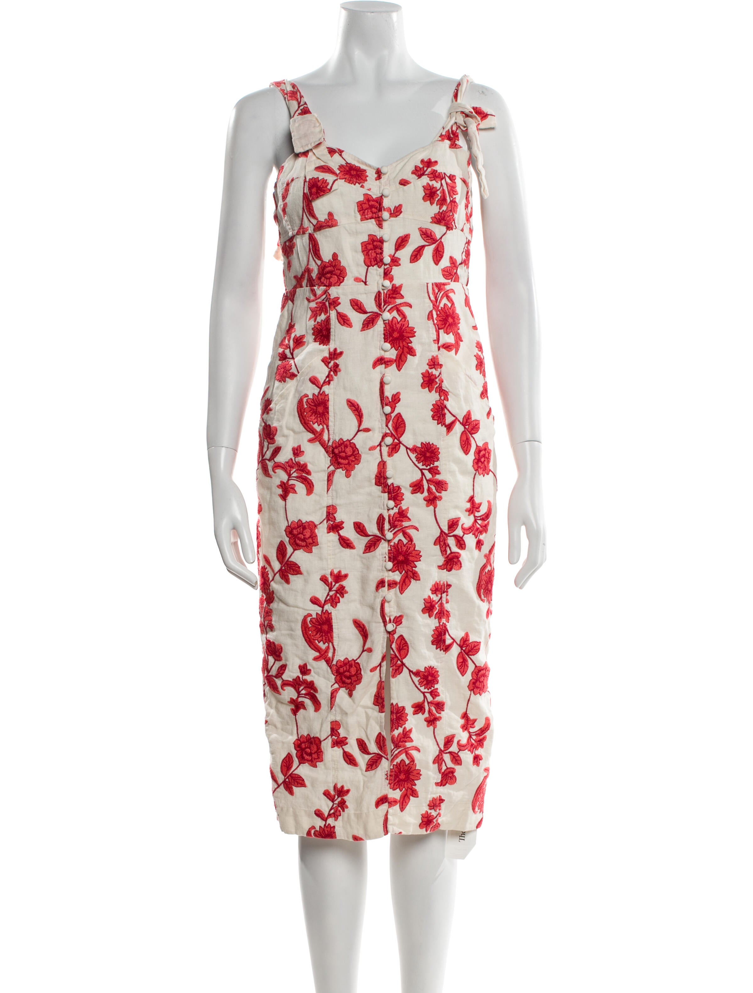 Rebecca Taylor Linen Midi Length Dress