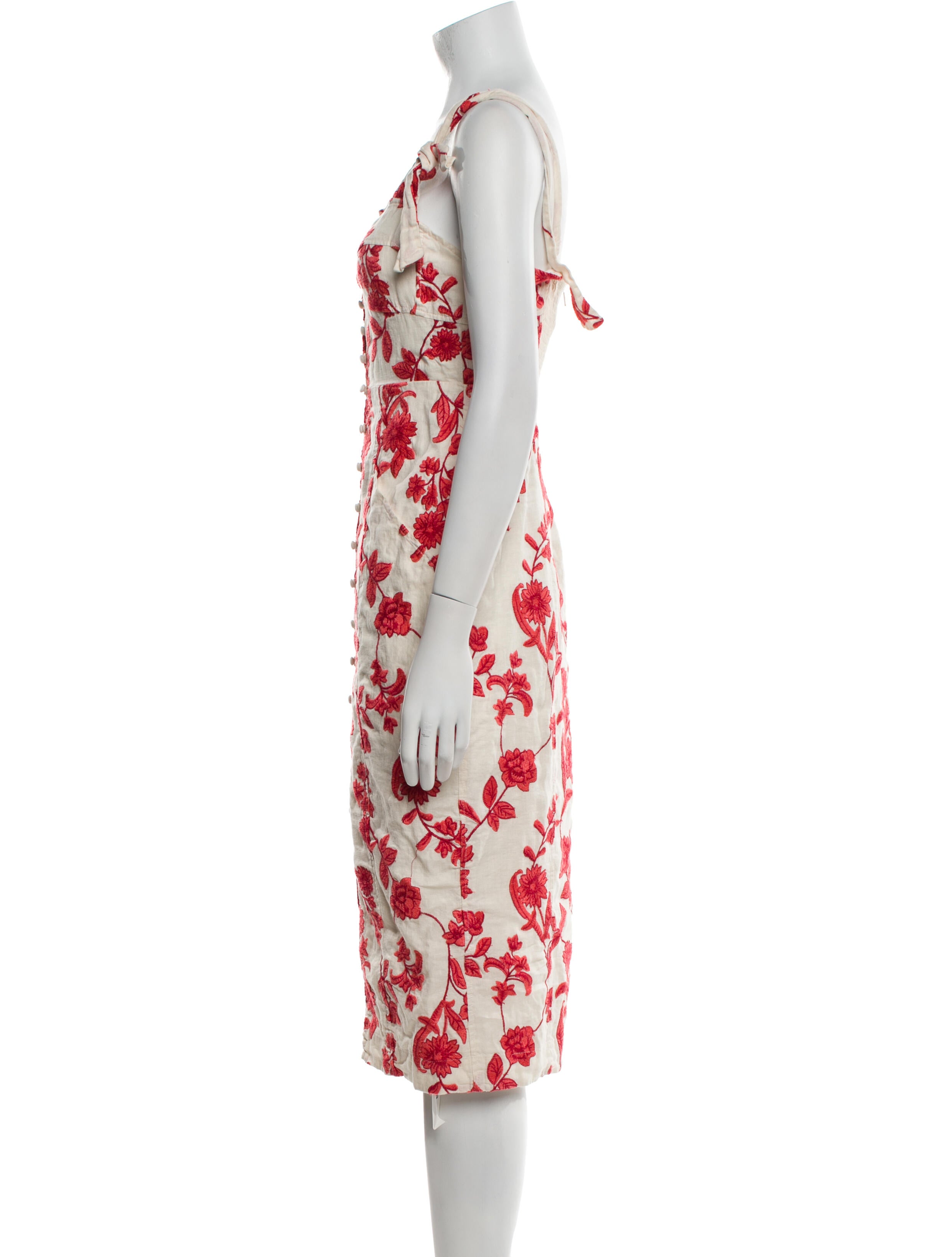 Rebecca Taylor Linen Midi Length Dress