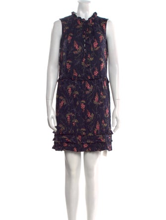 Rebecca Taylor Floral Print Mini Dress