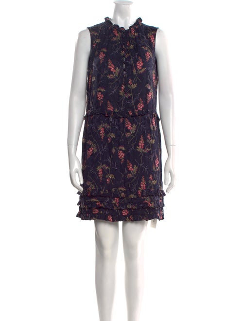 Rebecca Taylor Floral Print Mini Dress