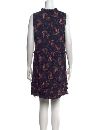 Rebecca Taylor Floral Print Mini Dress