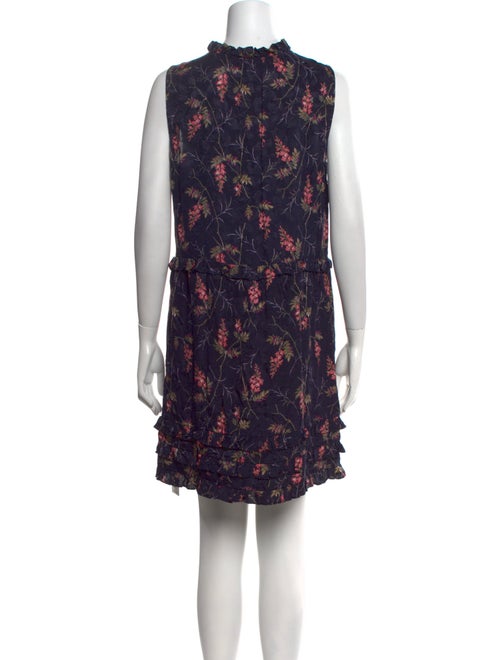 Rebecca Taylor Floral Print Mini Dress