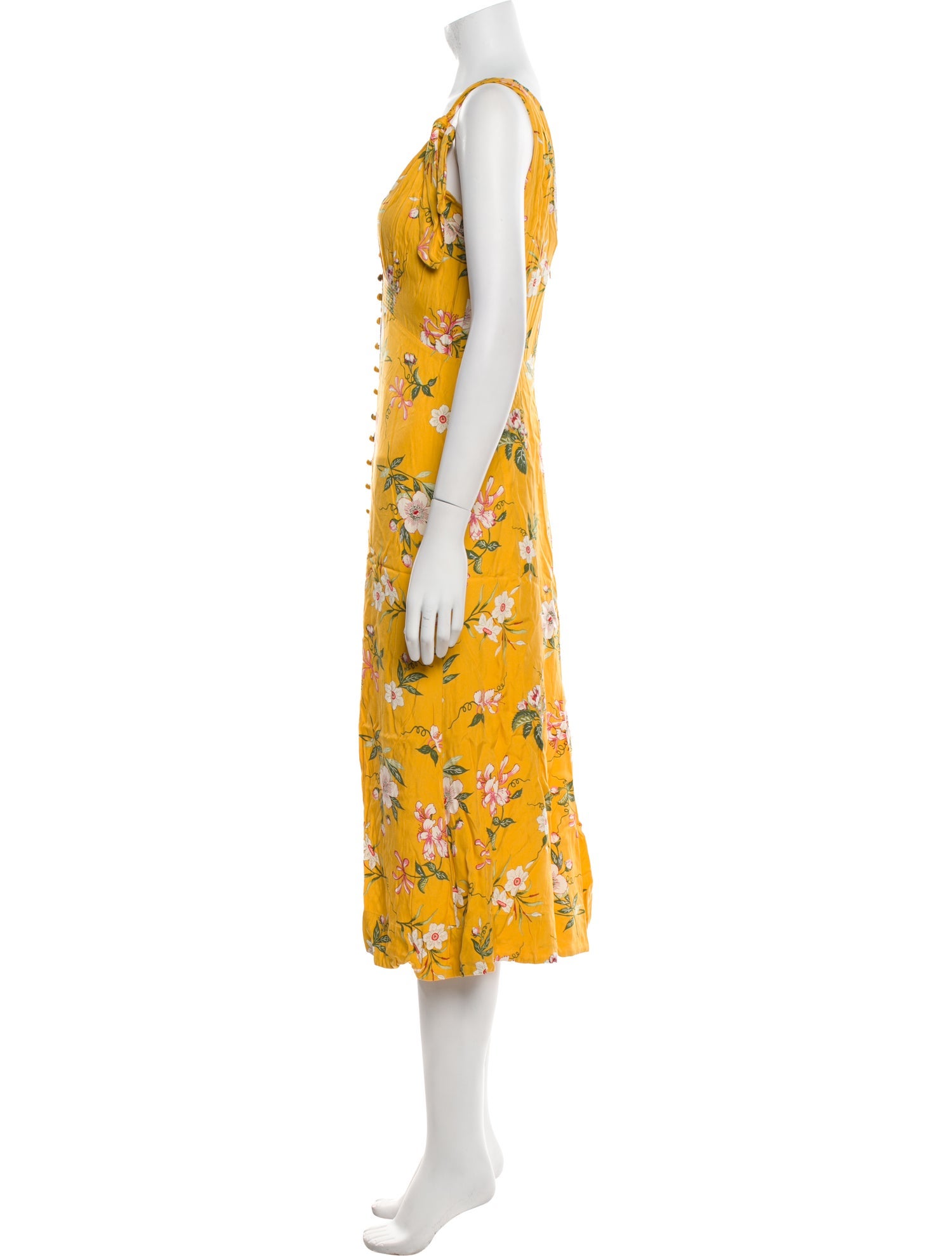 Rebecca Taylor Floral Print Midi Length Dress