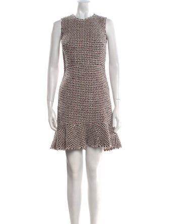 Rebecca Taylor Tweed Pattern Mini Dress