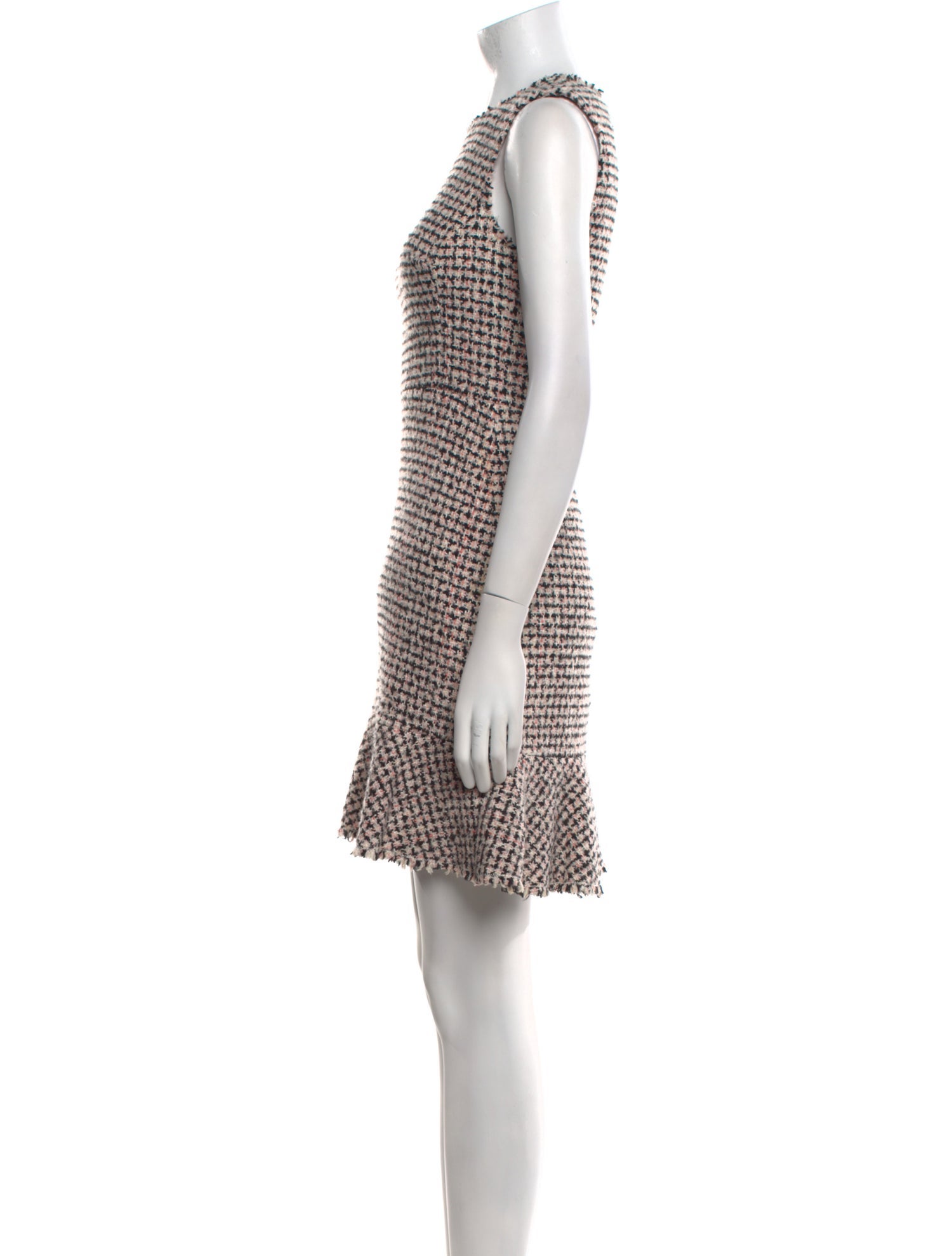 Rebecca Taylor Tweed Pattern Mini Dress