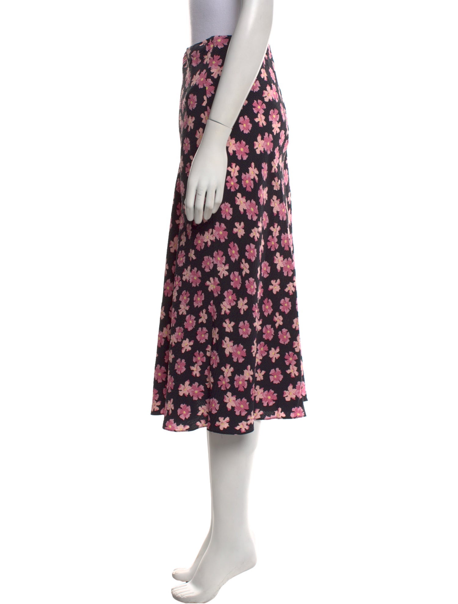 Rebecca Taylor Silk Midi Length Skirt