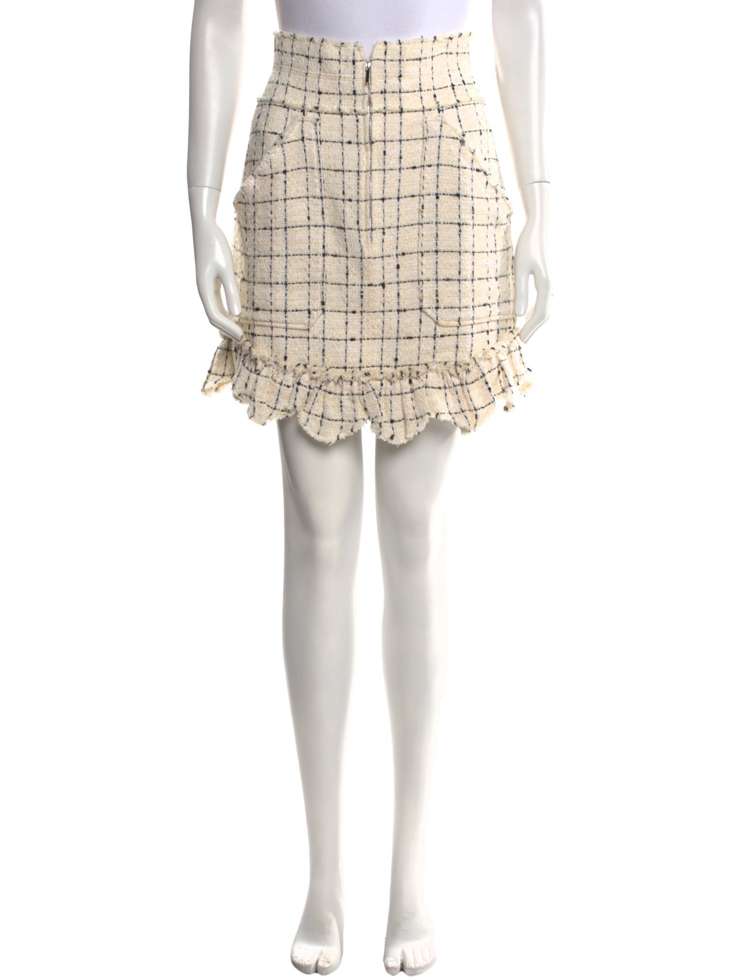 Rebecca Taylor Plaid Print Knee-Length Skirt