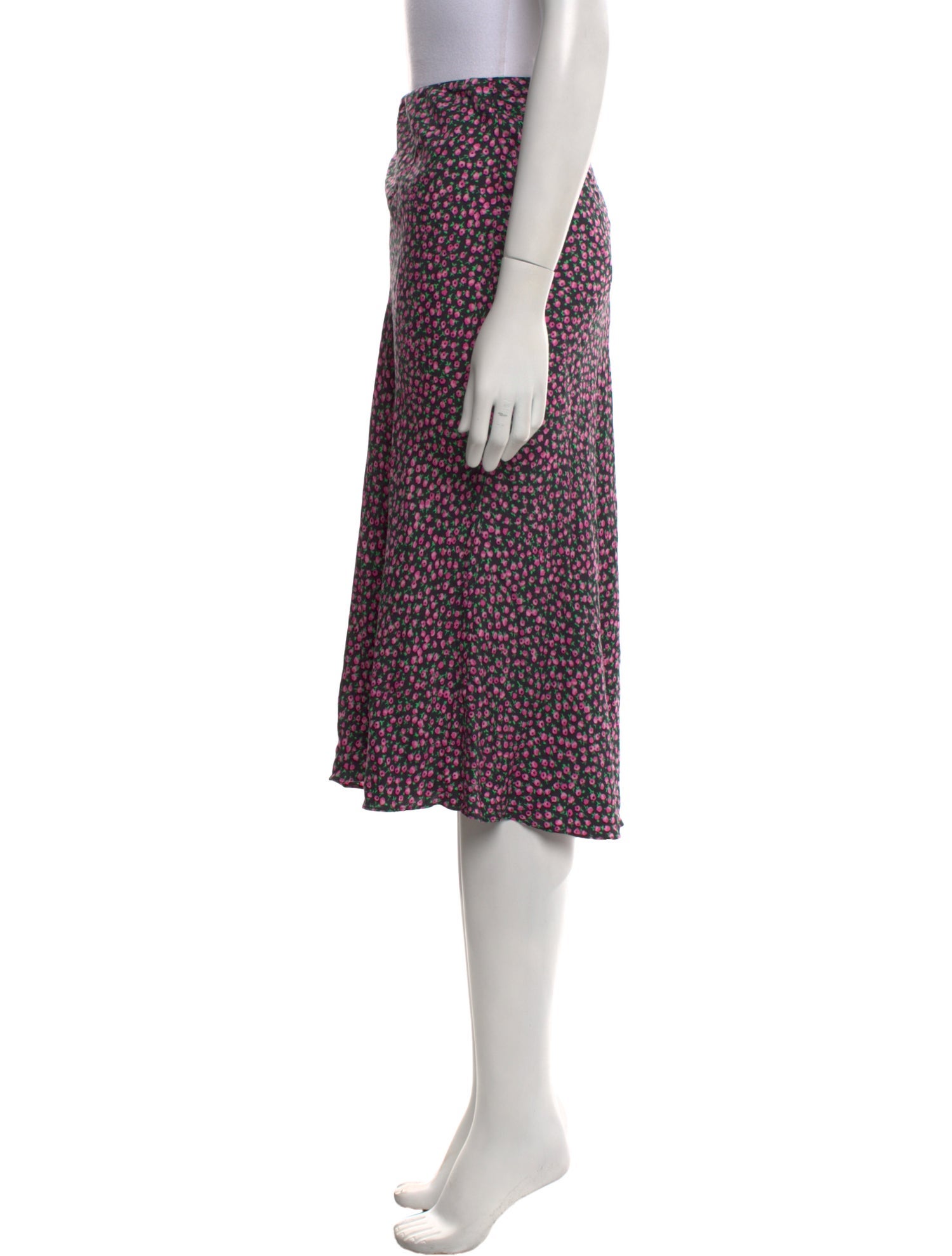 Rebecca Taylor Floral Print Midi Length Skirt