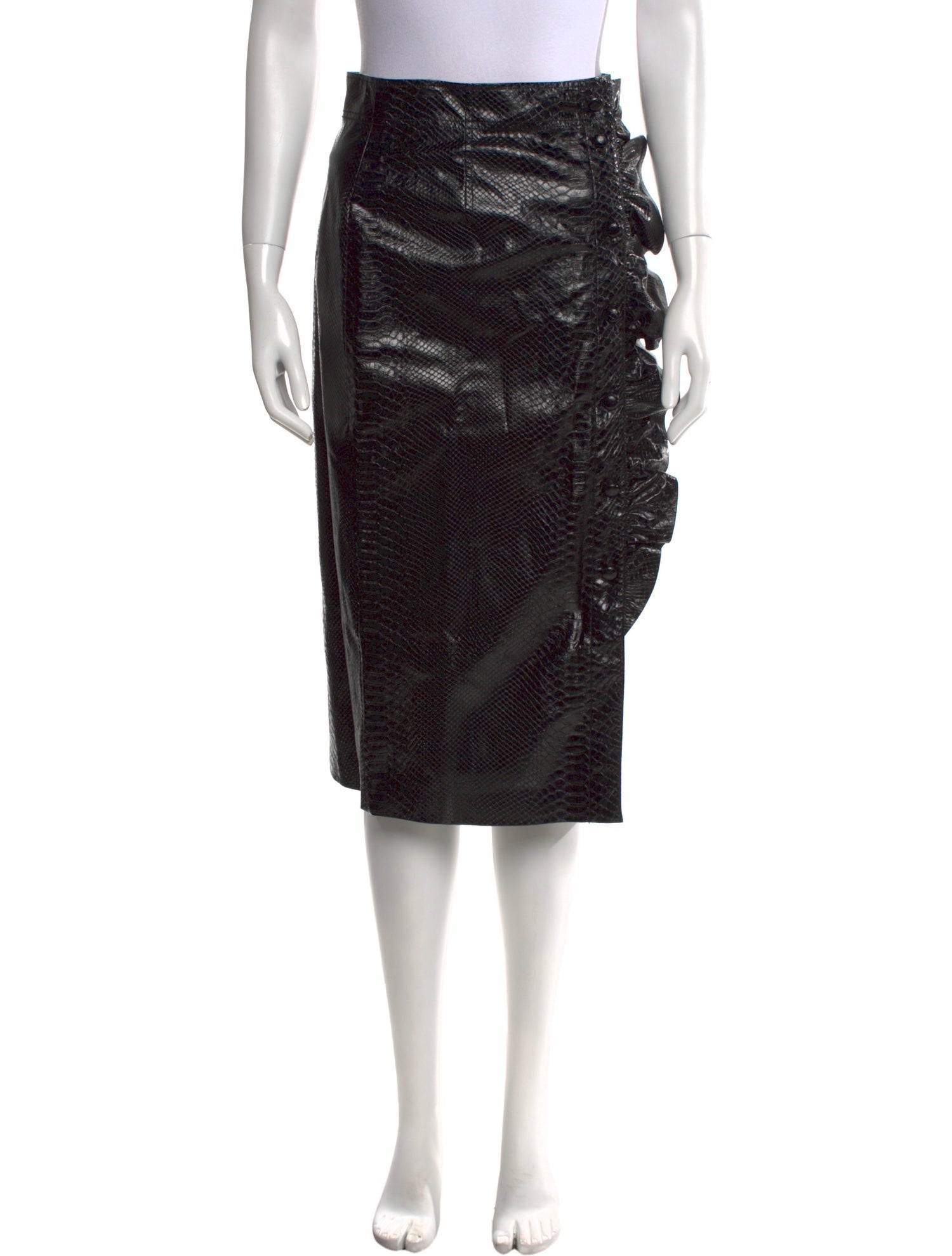 Rebecca Taylor Ruffle Embellishment Knee-Length Skirt