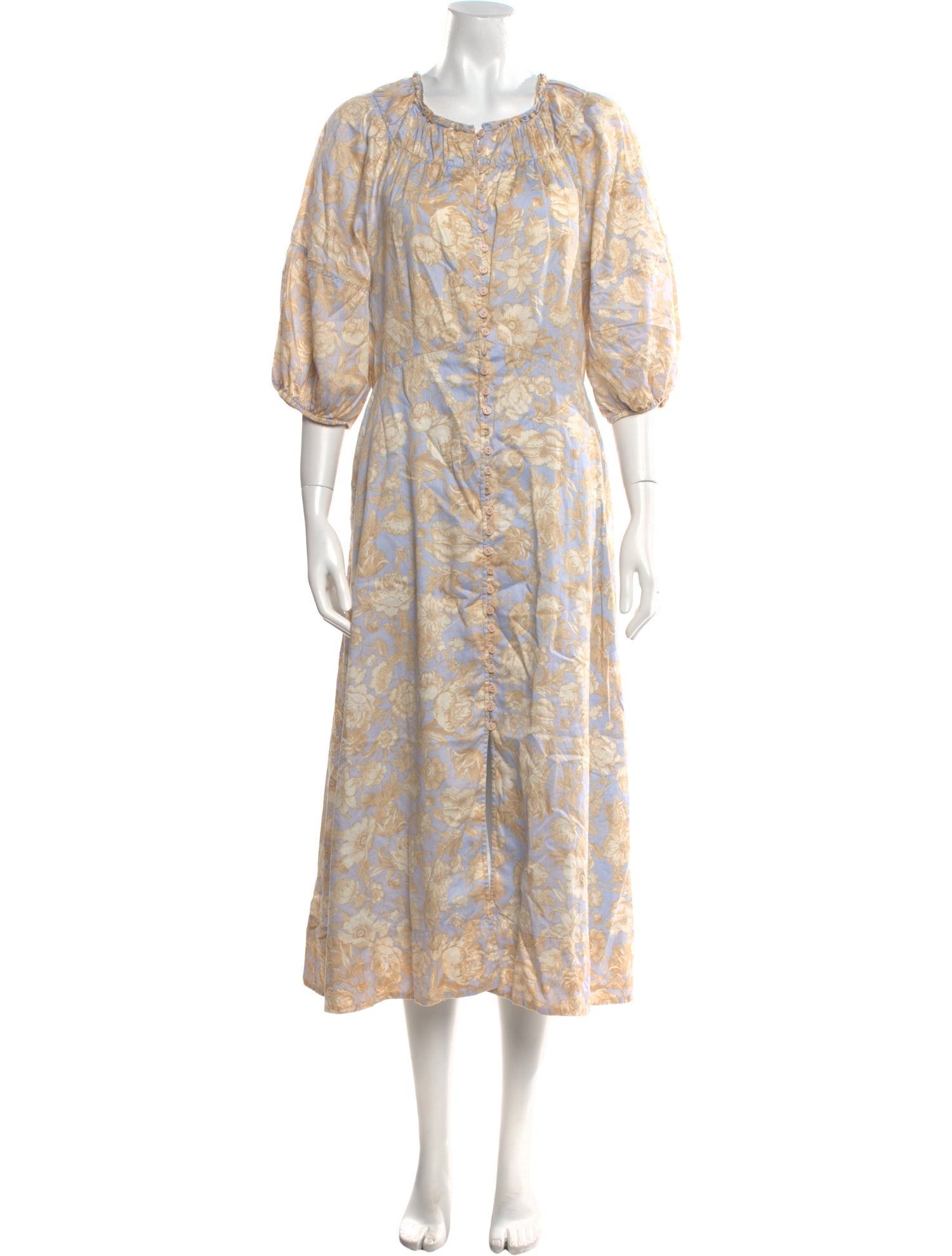 Rebecca Taylor Floral Print Long Dress